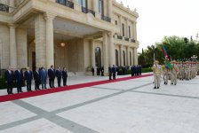 Tacikistan Prezidentinin rəsmi qarşılanma mərasimi keçirilib (FOTO)