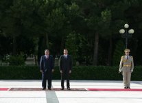 Tacikistan Prezidentinin rəsmi qarşılanma mərasimi keçirilib (FOTO)