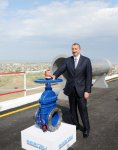 Prezident İlham Əliyev Hacıqabulda Şirvan-Muğan qrup su kəmərinin təməlqoyma mərasimində iştirak edib (FOTO)
