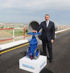 Prezident İlham Əliyev Hacıqabulda Şirvan-Muğan qrup su kəmərinin təməlqoyma mərasimində iştirak edib (FOTO)