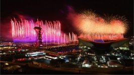 Azərbaycan Prezidenti və xanımı Londonda XXX Olimpiya Oyunlarının təntənəli açılış mərasimində iştirak ediblər (FOTO)