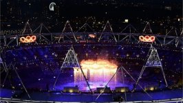 Azərbaycan Prezidenti və xanımı Londonda XXX Olimpiya Oyunlarının təntənəli açılış mərasimində iştirak ediblər (FOTO)