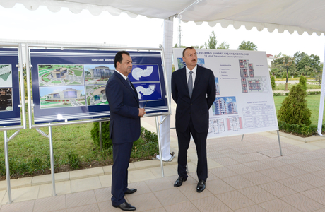 İlham Əliyev Lənkəranda inşa olunacaq Gənclər Mərkəzinin təməlqoyma mərasimində iştirak edib (FOTO)