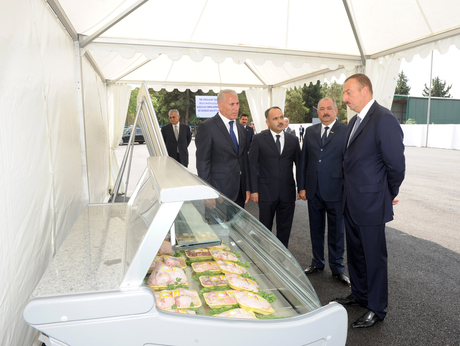 İlham Əliyev "Cəlilabad Broyler" ASC-nin quş əti istehsalı müəssisəsi ilə tanış olub (FOTO)