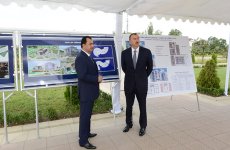 İlham Əliyev Lənkəranda inşa olunacaq Gənclər Mərkəzinin təməlqoyma mərasimində iştirak edib (FOTO)