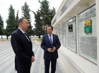 İlham Əliyev Lənkərandakı Bayraq Meydanında yaradılan şəraitlə tanış olub (FOTO)