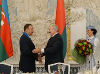 Belarusda Prezident İlham Əliyevin şərəfinə rəsmi ziyafət verilib (FOTO)