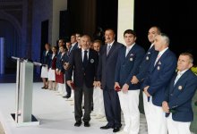 Prezident İlham Əliyev: Azərbaycanda çox güclü və mehriban idman ailəsi var (FOTO)
