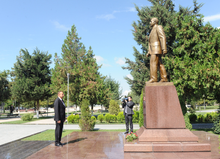 Prezident İlham Əliyevin Qəbələ rayonuna səfəri başlayıb (FOTO)