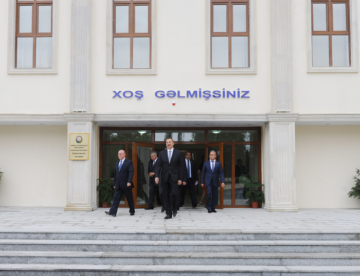 İlham Əliyev Zaqatalada Gözbarax kənd tam orta məktəbinin açılış mərasimində iştirak edib (FOTO)