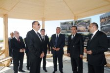 İlham Əliyev Qəbələdə stend və ox atıcılığı kompleksində tikinti işlərinin gedişi ilə tanış olub (FOTO)