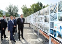 Azərbaycan Prezidenti Qəbələ Konqres Mərkəzində tikinti işlərinin gedişi ilə tanış olub (FOTO)