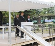 İlham Əliyev Bəhmətli kənd tam orta məktəb binasının təməlqoyma mərasimində iştirak edib (FOTO)