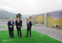 Prezident İlham Əliyev Şəkidə Heydər Əliyev Mərkəzinin təməlqoyma mərasimində iştirak edib (FOTO)
