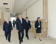 İlham Əliyev Qəbələ Mədəniyyət Evinin yeni tikilmiş binasında görülən son tamamlama işlərinin gedişi ilə tanış olub (FOTO)