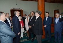 İlham Əliyev və Rəcəb Tayyib Ərdoğan Şəki Cümə məscidinə baş çəkiblər (FOTO)