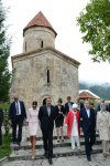 İlham Əliyev və Rəcəb Tayyib Ərdoğan Şəkinin Kiş kəndindəki Alban məbədi ilə tanış olublar (FOTO)