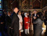 Azərbaycan Prezidenti və Türkiyənin Baş naziri Şəki Xan sarayı ilə tanış olublar (FOTO)