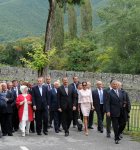 Azərbaycan Prezidenti və Türkiyənin Baş naziri Şəki Xan sarayı ilə tanış olublar (FOTO)