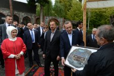 Azərbaycan Prezidenti və Türkiyənin Baş naziri Şəki Xan sarayı ilə tanış olublar (FOTO)