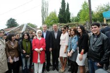 Azərbaycan Prezidenti və Türkiyənin Baş naziri Şəki Xan sarayı ilə tanış olublar (FOTO)