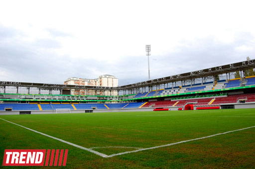 Bakıda 8-ci Kilometr qəsəbəsində tikilən yeni stadiondan görüntülər (FOTO)