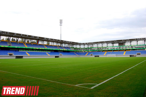 Bakıda 8-ci Kilometr qəsəbəsində tikilən yeni stadiondan görüntülər (FOTO)
