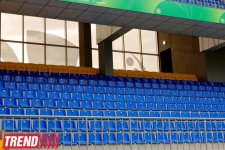 Bakıda 8-ci Kilometr qəsəbəsində tikilən yeni stadiondan görüntülər (FOTO)