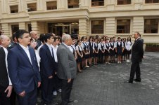 Prezident İlham Əliyev: Vətənə bağlılıq, sevgi, peşəkarlıq və yüksək biliyə malik olmaq Azərbaycanı qabağa aparacaq (FOTO)