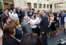 Prezident İlham Əliyev: Vətənə bağlılıq, sevgi, peşəkarlıq və yüksək biliyə malik olmaq Azərbaycanı qabağa aparacaq (FOTO)