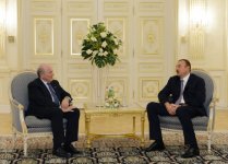 İlham Əliyev FIFA prezidentini qəbul edib (FOTO)