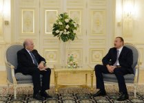 İlham Əliyev FIFA prezidentini qəbul edib (FOTO)