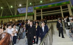 Azərbaycan Prezidenti İlham Əliyev və xanımı FIFA U-17 qadınlararası dünya çempionatının açılış mərasimində iştirak ediblər (FOTO)