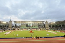 Azərbaycan Prezidenti İlham Əliyev və xanımı FIFA U-17 qadınlararası dünya çempionatının açılış mərasimində iştirak ediblər (FOTO)