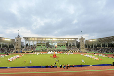 Azərbaycan Prezidenti İlham Əliyev və xanımı FIFA U-17 qadınlararası dünya çempionatının açılış mərasimində iştirak ediblər (FOTO)