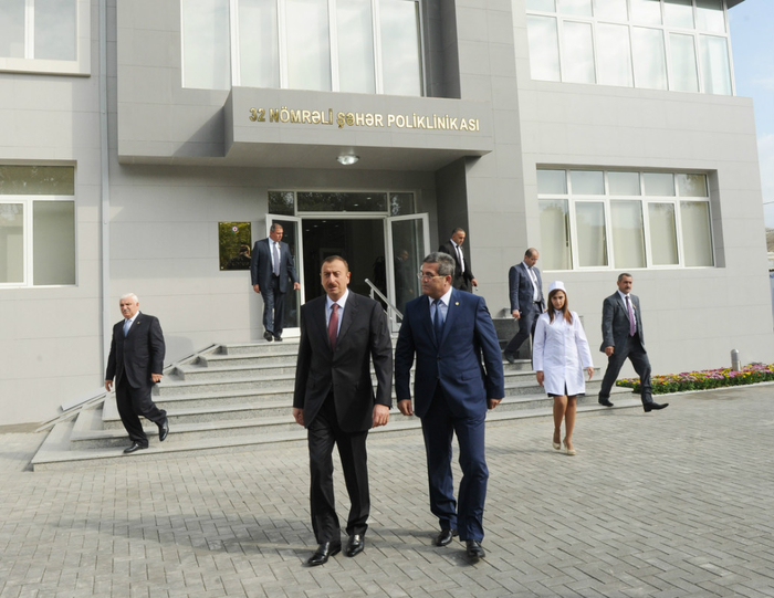 İlham Əliyev Bakıda 32 nömrəli şəhər poliklinikasının açılışında iştirak edib (FOTO)