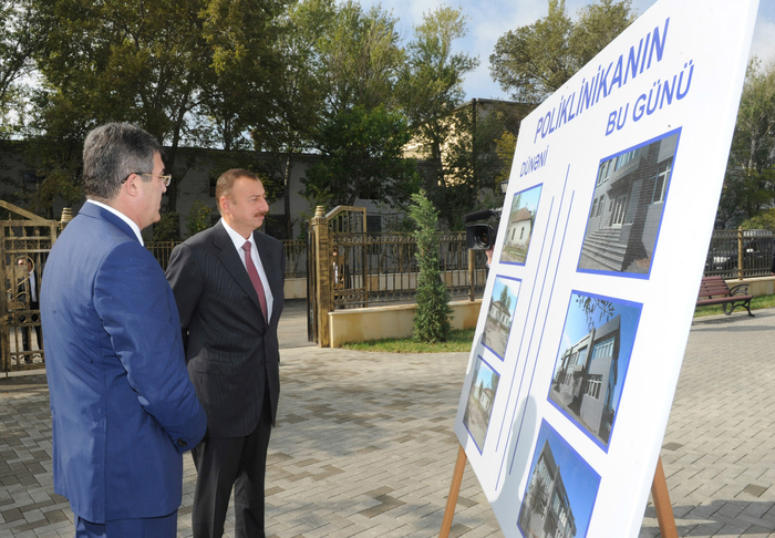 İlham Əliyev Bakıda 32 nömrəli şəhər poliklinikasının açılışında iştirak edib (FOTO)
