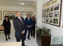 Azərbaycan Prezidenti Qobustan qəsəbəsində orta məktəbin açılışında iştirak edib (FOTO)
