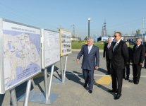 İlham Əliyev Zabrat-Maştağa-Buzovna və Zabrat-Pirşağı avtomobil yollarının yenidənqurmadan sonrakı vəziyyəti ilə tanış olub  (FOTO)