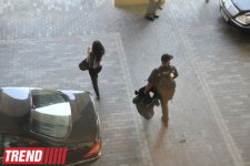 Rihanna məşq üçün "Bakı Kristal Zalı"na gedib (FOTO)