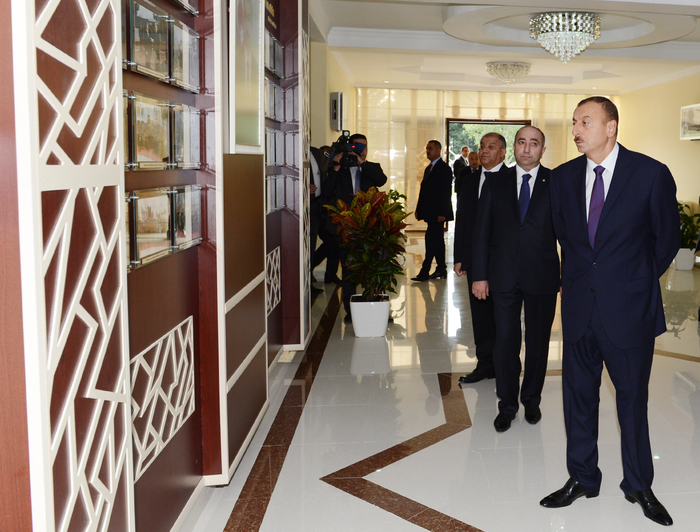 Azərbaycan Prezidenti Tərtərdə Gənclər Mərkəzinin açılışında iştirak edib (FOTO)