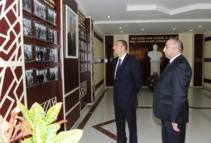 Azərbaycan Prezidenti Tərtərdə Gənclər Mərkəzinin açılışında iştirak edib (FOTO)