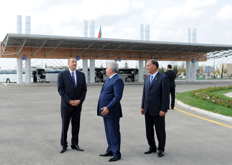 Prezident İlham Əliyev Yevlax şəhər avtovağzal kompleksinin açılışında iştirak edib (FOTO)