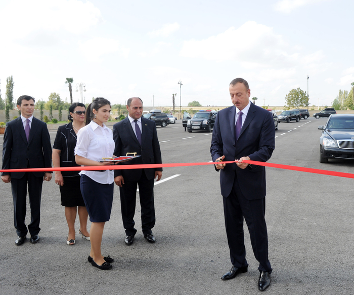 Azərbaycan Prezidenti Bərdədə Qəhrəmanlar parkının açılışında iştirak edib (FOTO)