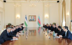 Prezident İlham Əliyev: Özbəkistan Azərbaycan üçün dost və qardaş dövlətdir (FOTO)