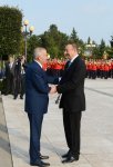 Özbəkistan Prezidenti İslam Kərimovun rəsmi qarşılanma mərasimi olub (FOTO)