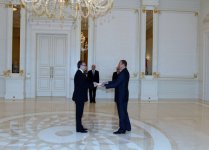 Azərbaycan Prezidenti Misir, Litva və İranın səfirlərinin etimadnaməsini qəbul edib (FOTO)