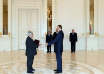Azərbaycan Prezidenti Misir, Litva və İranın səfirlərinin etimadnaməsini qəbul edib (FOTO)