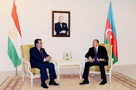İlham Əliyevin Tacikistan və Pakistan prezidentləri ilə görüşü olub (FOTO)