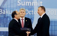 Bakıda İqtisadi Əməkdaşlıq Təşkilatının XII zirvə toplantısı keçirilib (FOTO)